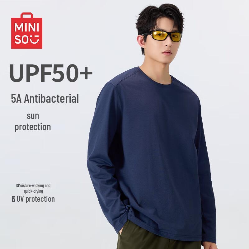 MINISO Men s Quick-Dry Long Sleeve Athletic T-Shirt 3XL