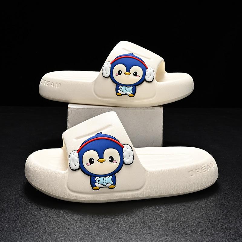 

Stylish And Functional Boys And Girls Indoor Slippers Soft Eva Material Anti Slip Cartoon Design Perfect For Home Use In Various OffWhite,170mm