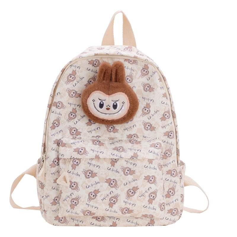 Cartoon Cute Boys And Girls Backpack Cute Doll Foreign Style Printing Primary School Bag Children Bag