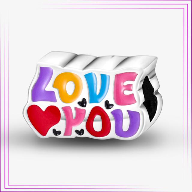 925 Sterling Sølv Hjerte Blomst Luftballong Flamingo Rosa Sjarm Plata De Ley Bil Katt Perle DIY For Originalt Armbånd Smykker