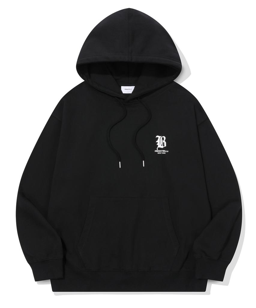 B Gothic Logo Hoodie (Black)