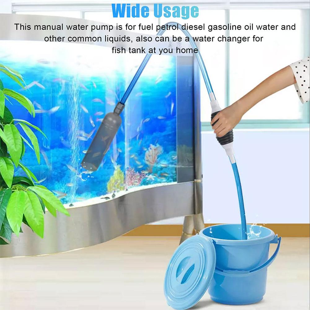 1/2/3m Car Emergency Fuel Extractor Universal Siphon Hose Pressurised Manual Self-priming Fuel Pump Car Engine Fuel Accessories