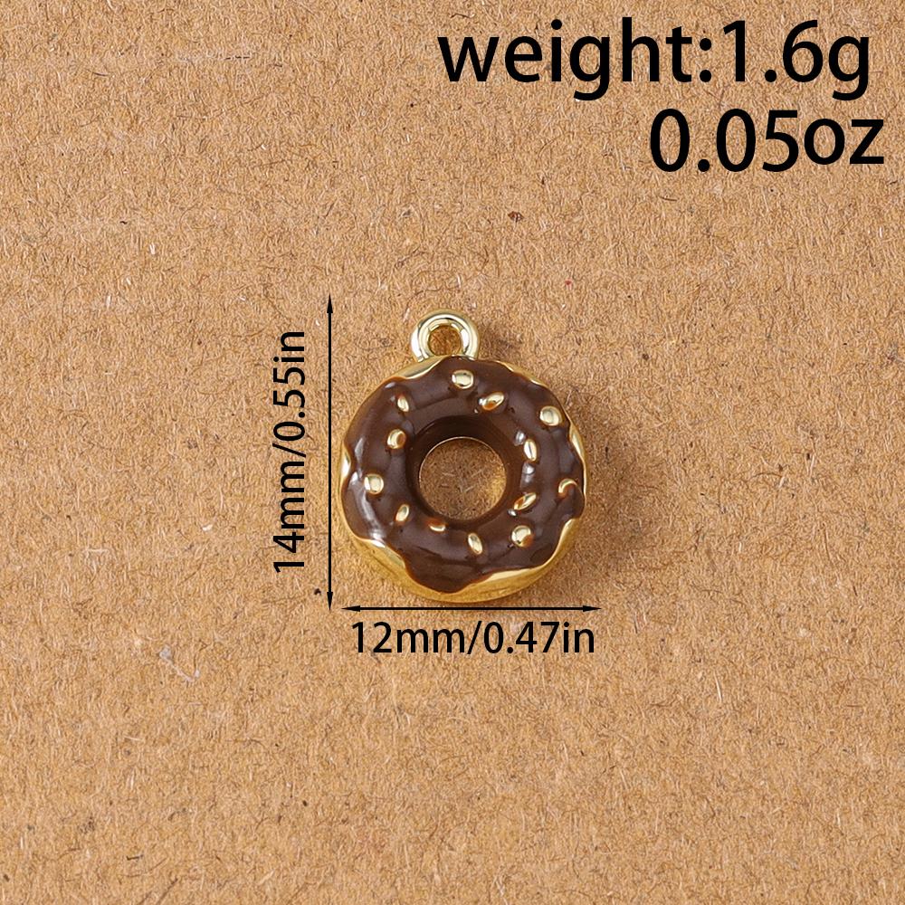 5pcs Cute Cofffee Cup Charms Cake Chocolate Doughnut Pendants for Making Earrings Necklace DIY Jewelry Accessories Supplies