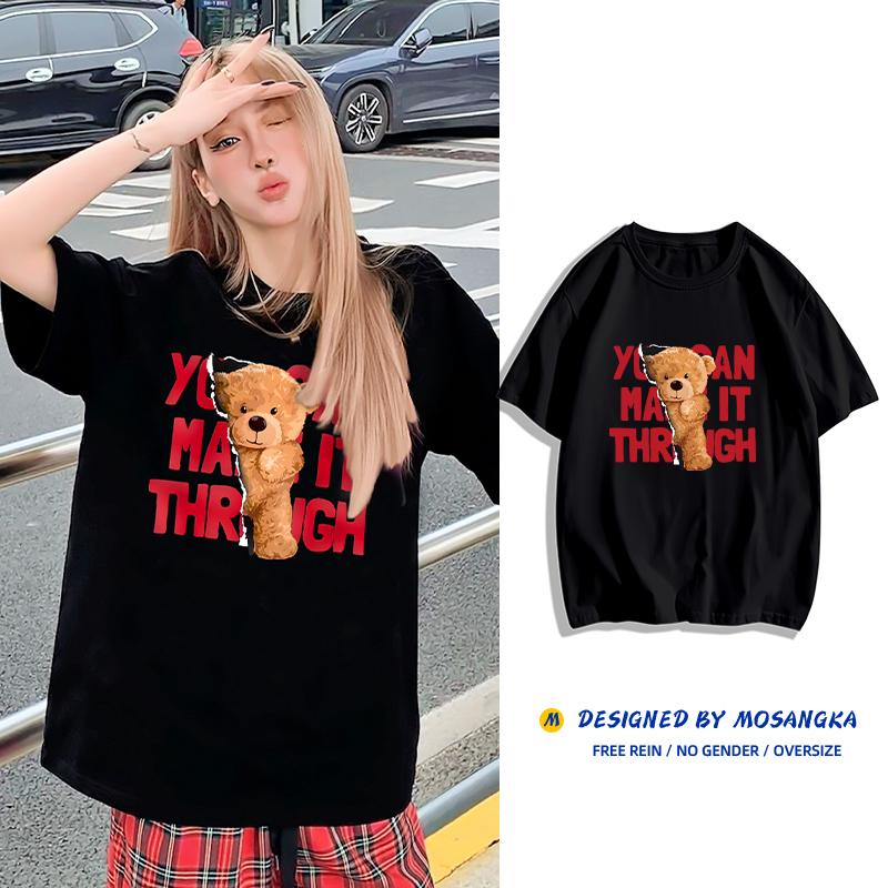 

Женская летняя футболка с короткими рукавами, свободный топ больших размеров