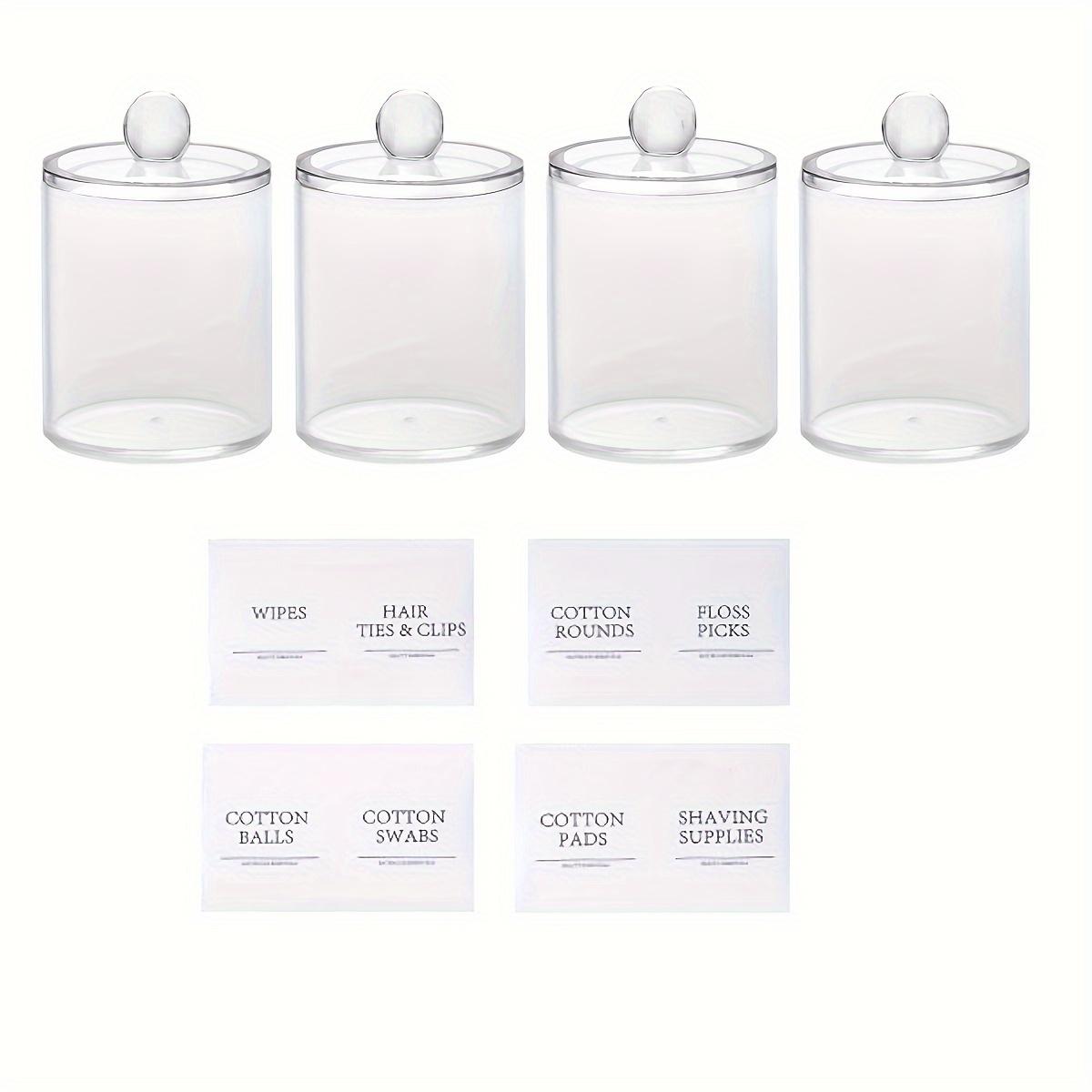 

4 шт. в упаковке, органайзеры для ванной комнаты и коробки для хранения, аксессуары для ванной комнаты, декор для ванной комнаты, домашний декор, держатель для ватных палочек для эстетического декора комнаты чистый