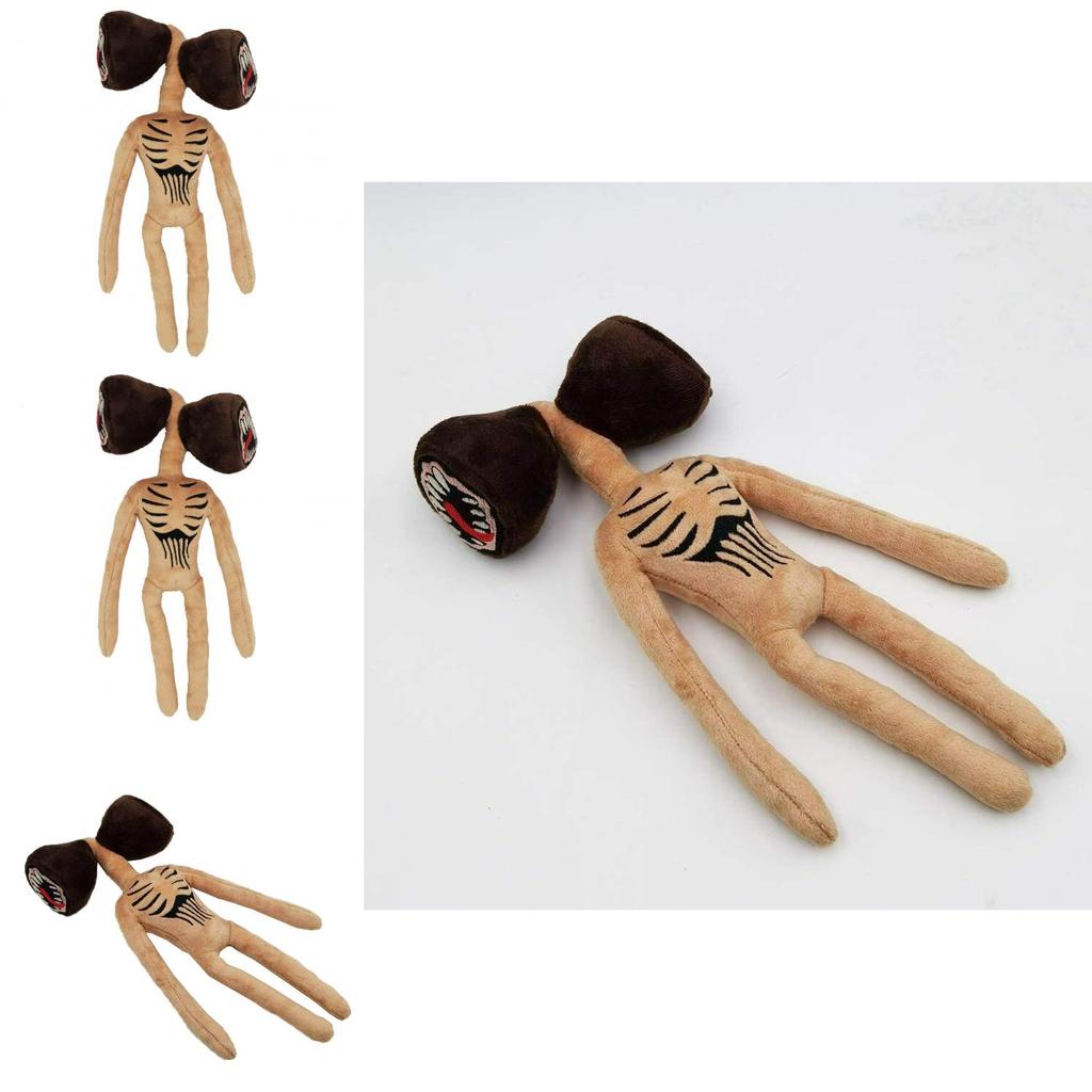 Adorable Brown Siren Head Soft Stuffed Doll Ideal For Kids And Plush Lovers