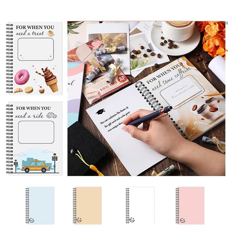 College Gift Card Book Graduation Gift Card Book College Survival Booklet Organizer School Birthday Care Package Cash Holder