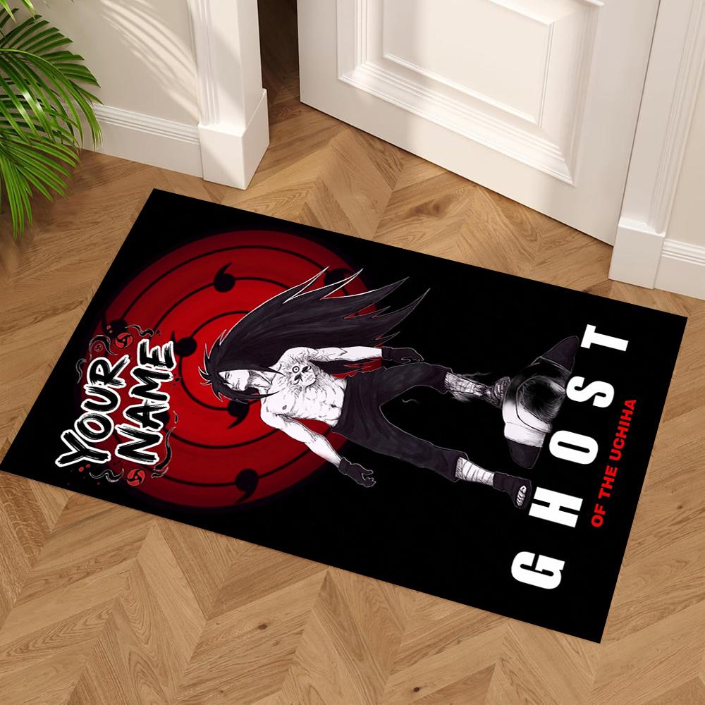 Naruto Character Customize Text Carpet Suitable for Decorate room Entryway Playrooms Game Room Anti-slip Rug Office home decor