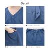 Fuuka In-Hotel Relaxation Wear (Blue) Waffle Fabric Unisex Linen-Compatible Commercial Use (Sauna/Hotel/Ganbanyoku/Spa) (Size F)