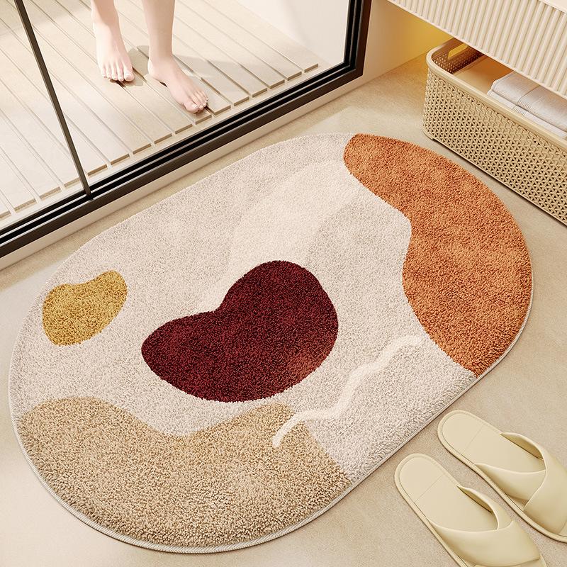Bathroom Floor Mat Bathroom Foot Mat Absorbent Mat Bathroom Door Non Slip Carpet