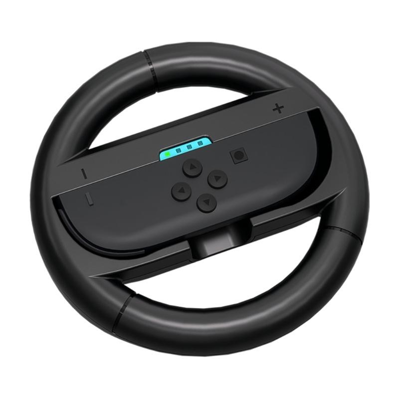1 Pair Immersive Motion Control Steering Wheel for NS2 Console with Ergonomic Nonslip Grip Button Design