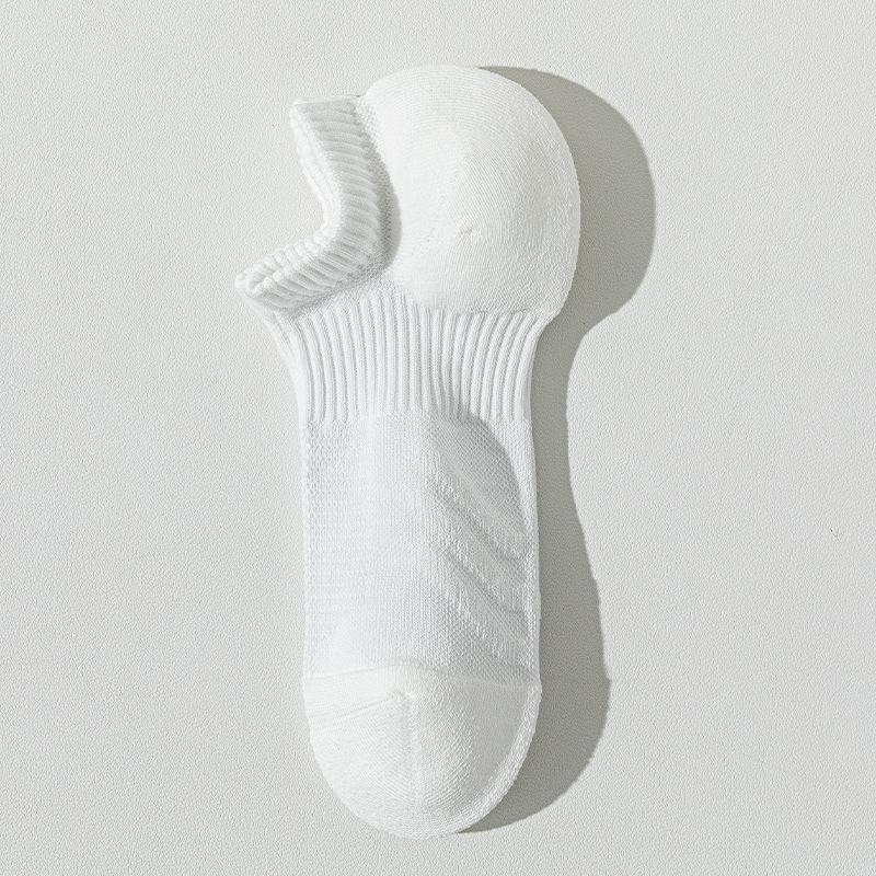 Summer Sports Loop Men's Boat Socks, Antibacterial, Deodorizing, Anti-pilling, Mesh Breathable and Sweat-absorbing Short Socks for Running and Cycling