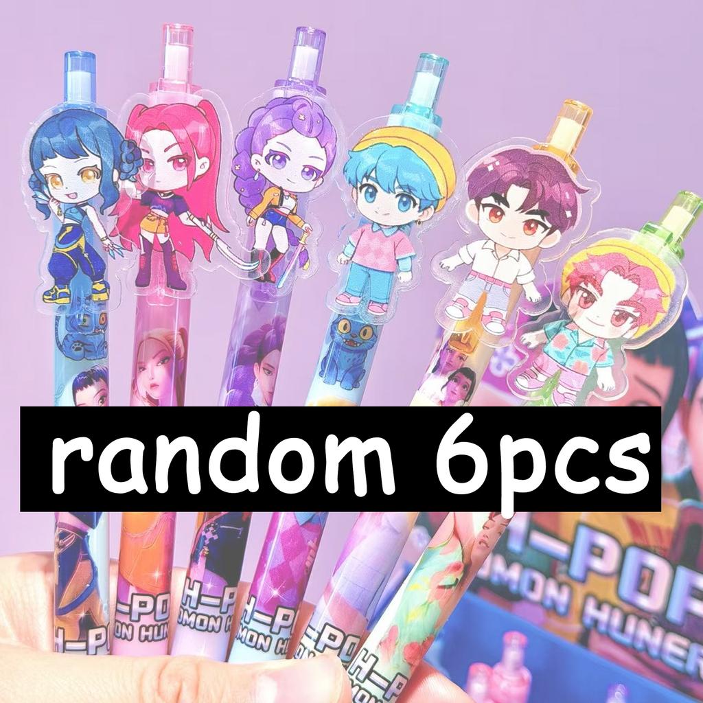KPop Demon Hunters Gel Pens Kawaii Stationery Anime Derivative Peripherals Back To School Supplies Office Supplies Present HOT