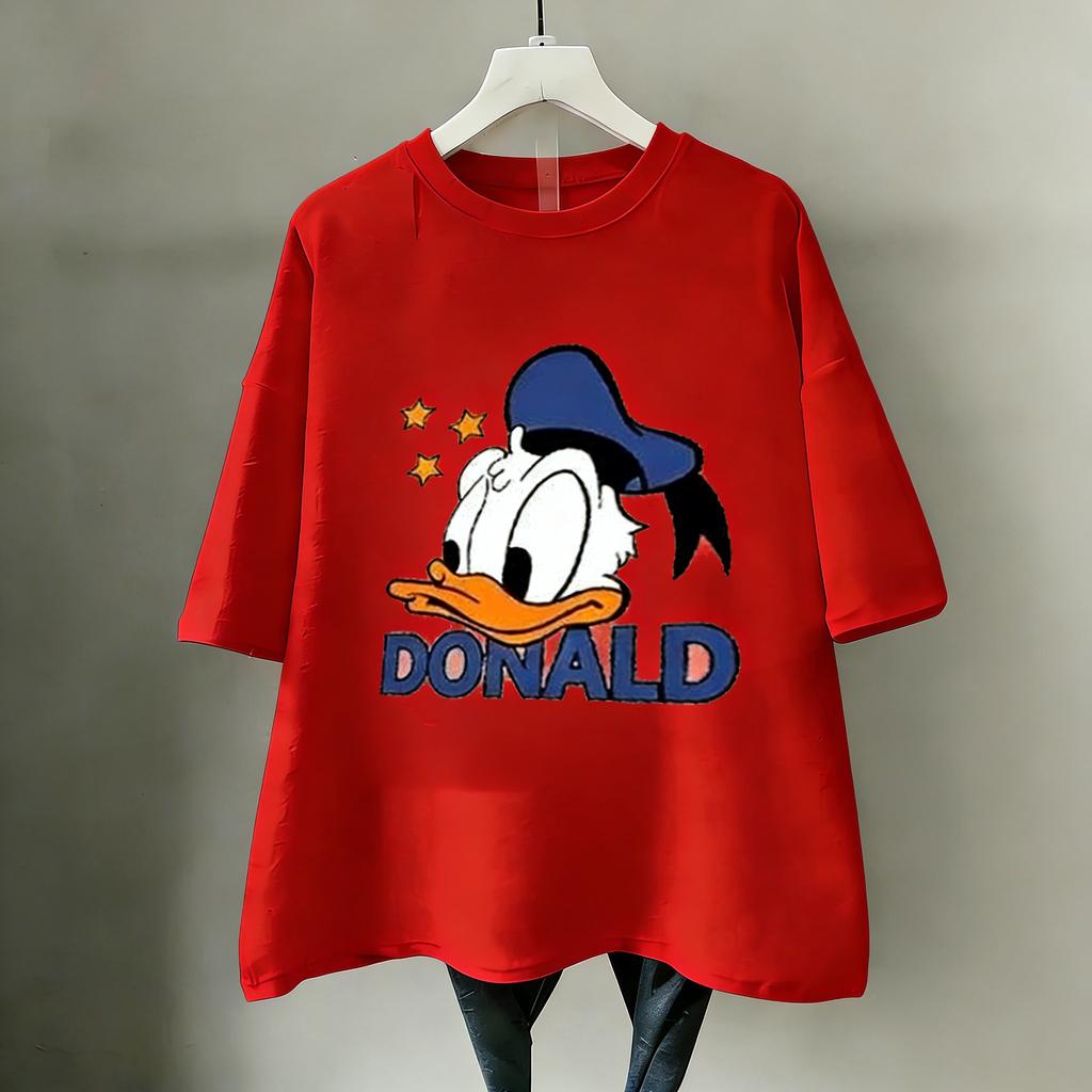 Disney Donald Duck Tričko Dámské Pánské Krátký Rukáv Bavlna 2026 Léto Y2k Vintage Kreslený Grafický Tričko Ležérní Streetwear Vrcholy