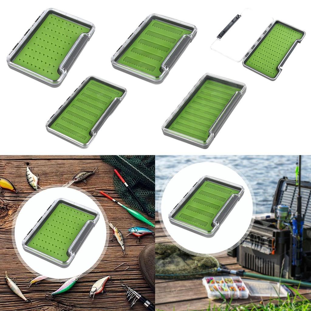 Fly Box Tackle Case Easy Grip Jig Boxes Freshwater Saltwater Portable Equipment Storage Container Fly Fishing Lures Box