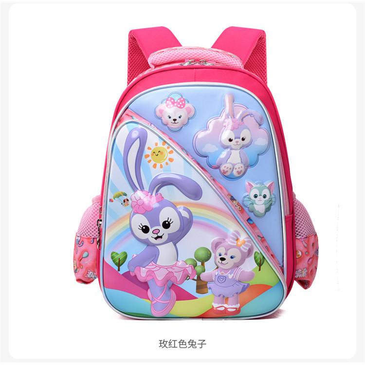 Cute 3d Cartoon Nylon Backpack For Boys And Girls With Ergonomic Design For School
