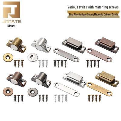 Antiek Kastdeur Magneetslot van Zinklegering - Sterke Druksluiting Accessoire.