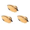 3Pcs Floating Yellow Duckling Realistic Plastic Duck Fish Pond Ornament for Garden Swimming Pool