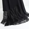 Irregular Black Lace Skirt Summer  Hollow Out Design Fashion Women Skirts