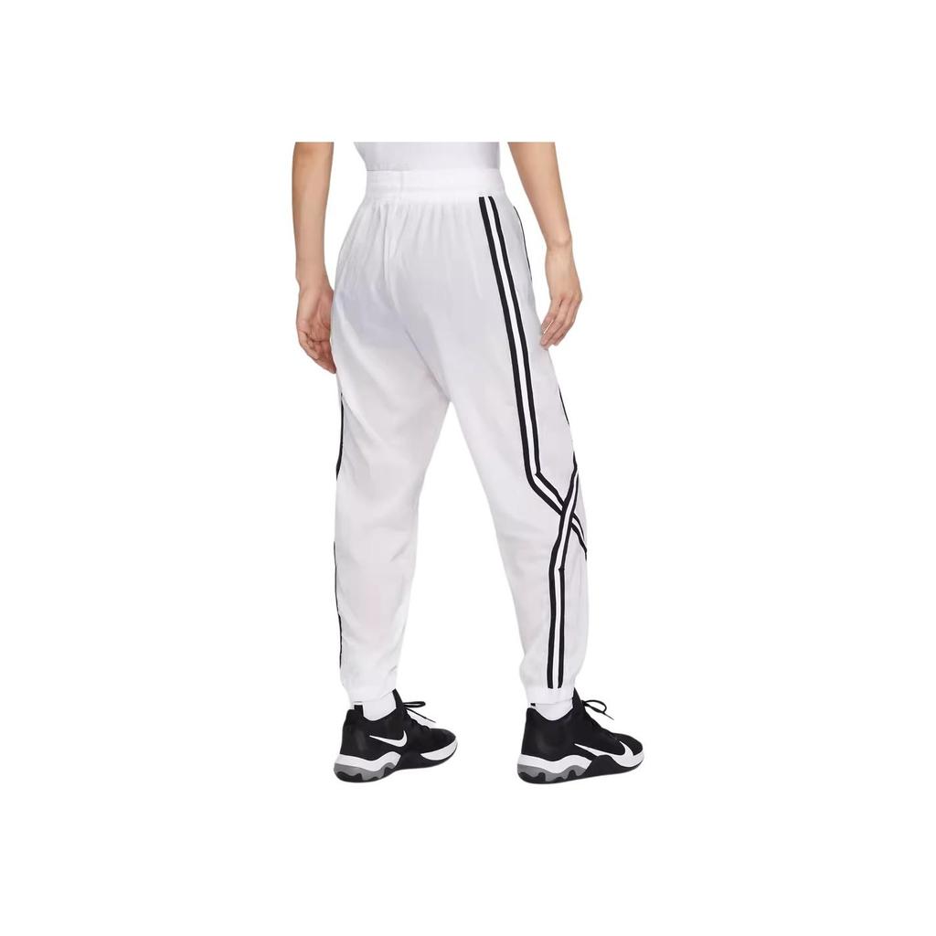 Nike Colorblock Gestreiftes Retro-Design Gewebte Mid-Rise Sportliche Freizeit-Hose Herren Unterteile Weiß FN2869-100