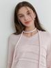 Liel Soup Overfit V Knit (Lilac Pink)