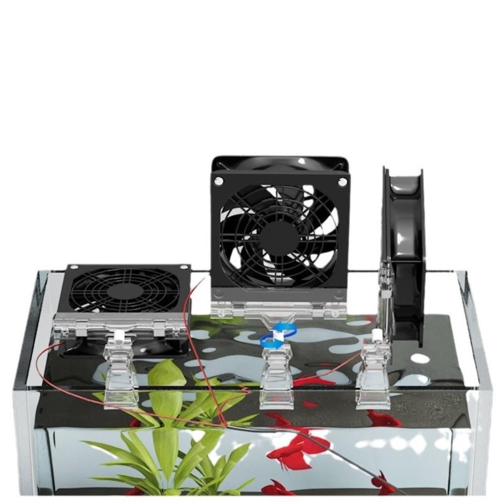 Adjustable Angle Fish Tank Fan Fast Cooling Fish Tank Cooler Cooling Fan System Freshwater Tank