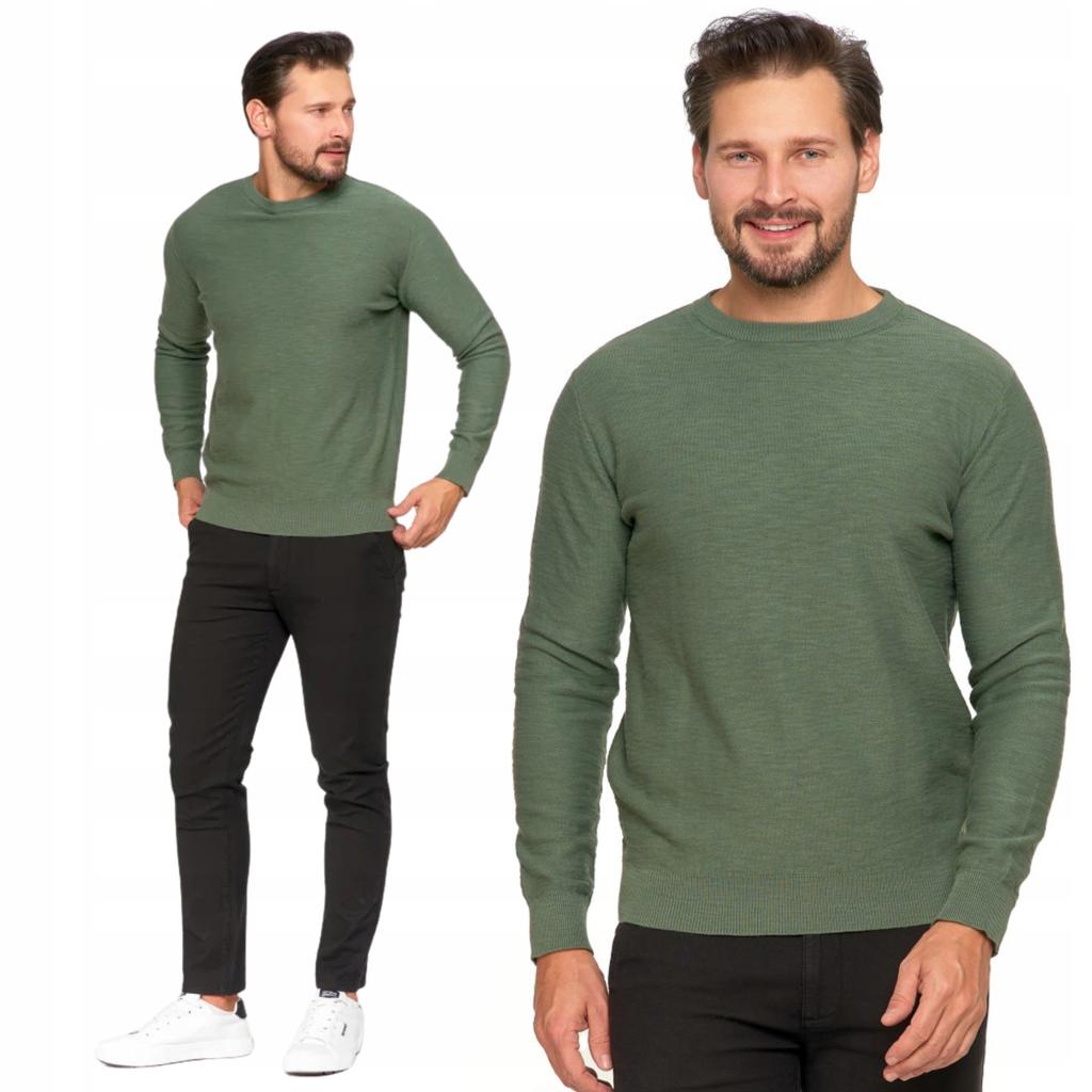 Men's Cotton Sweater Elegant Classic Fashionable 100% Cotton MORAJ M KHAKI
