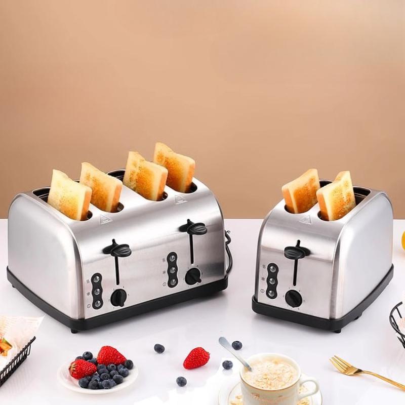 220V Fully Automatic Toaster Toaster  2 Slices 4 Slices Heated Toast