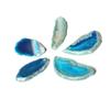 Fette di Agata Irregolari Agata Tavolo Luminoso Fette per Creazione Gioielli Fai da Te Decorazione Casa Blu 1,2-2 pollici