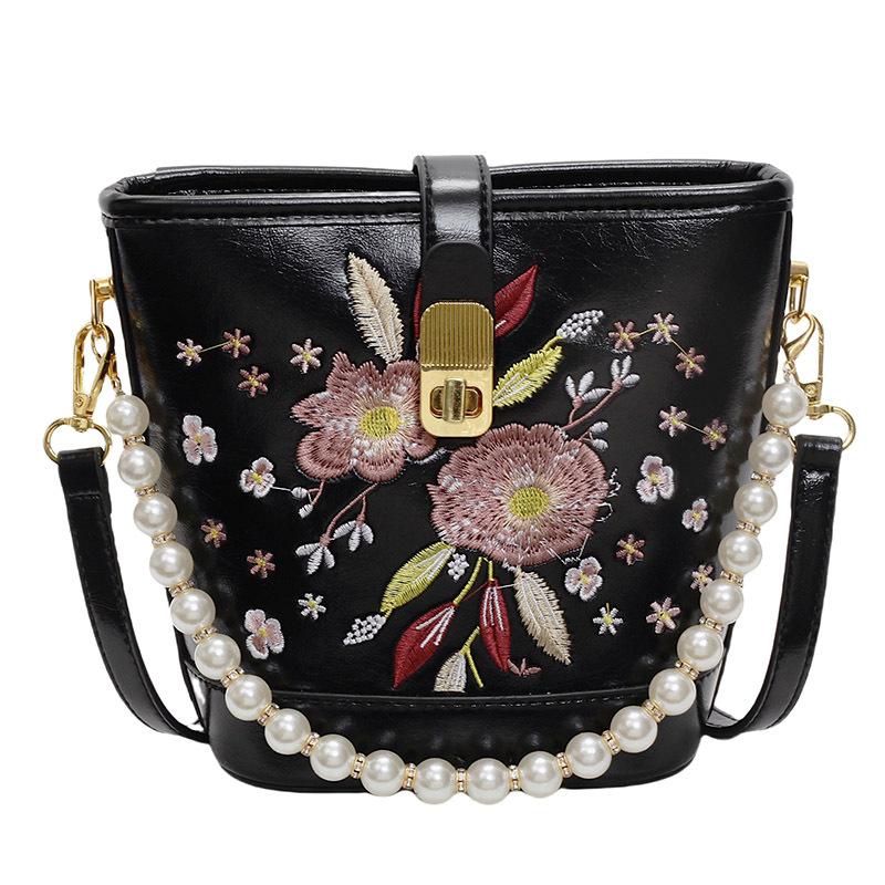 

Embroidered small bag women s new trendy and fashionable commuter underarm bag spring versatile textured messenger bag