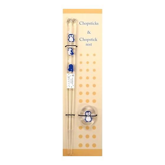 Aoba Animals Chopstick Rest Set - Penguin Animal Land - Cute Animal Pattern Chopsticks and Chopstick Rest Pair Set [533252]