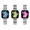 Rhinestone Piano Link Metal Watch Band, Luxury Strap for Apple Watch Series 1-11 38/40/41/42/44/45/46/49mm, Women Replacement Wristband
