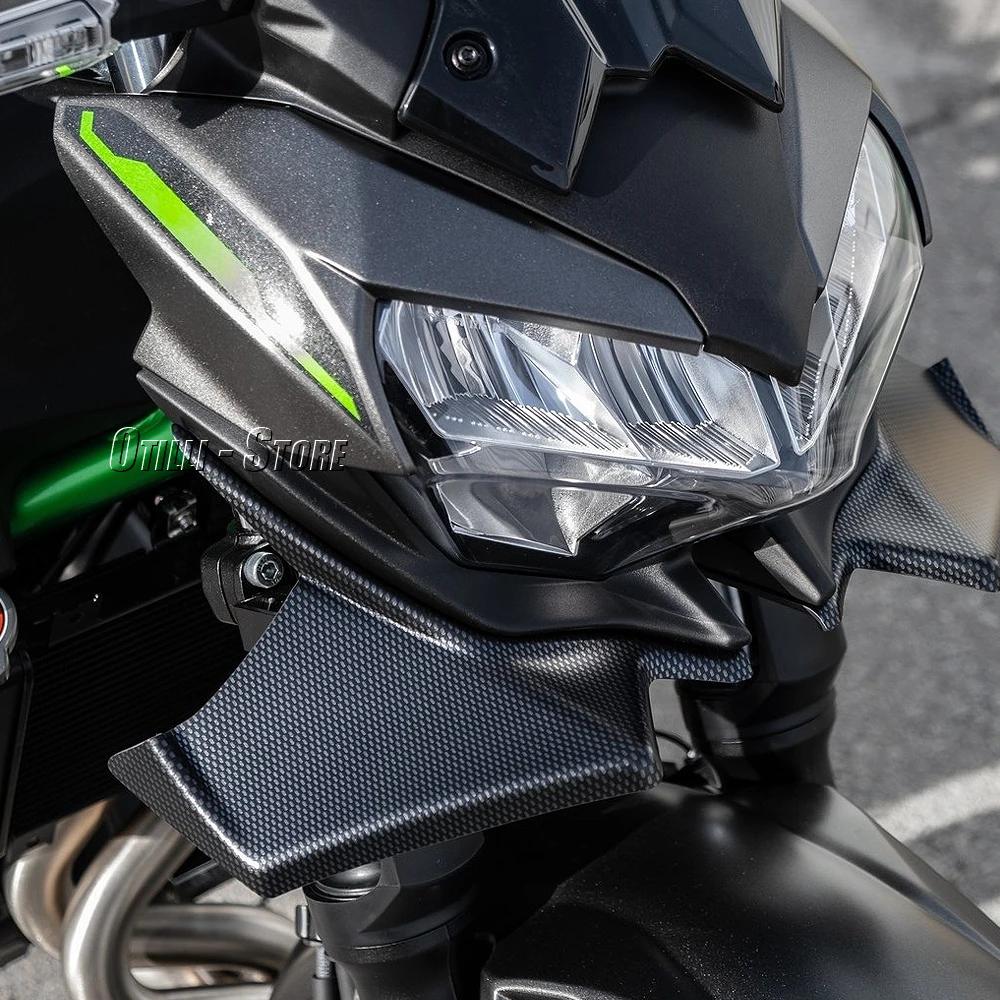 New Motorcycle Front Spoiler Fairing Winglet Aerodynamic Wing Cover Trim For Kawasaki Z650 Z 650 Z650 2021 2022 2023 2024