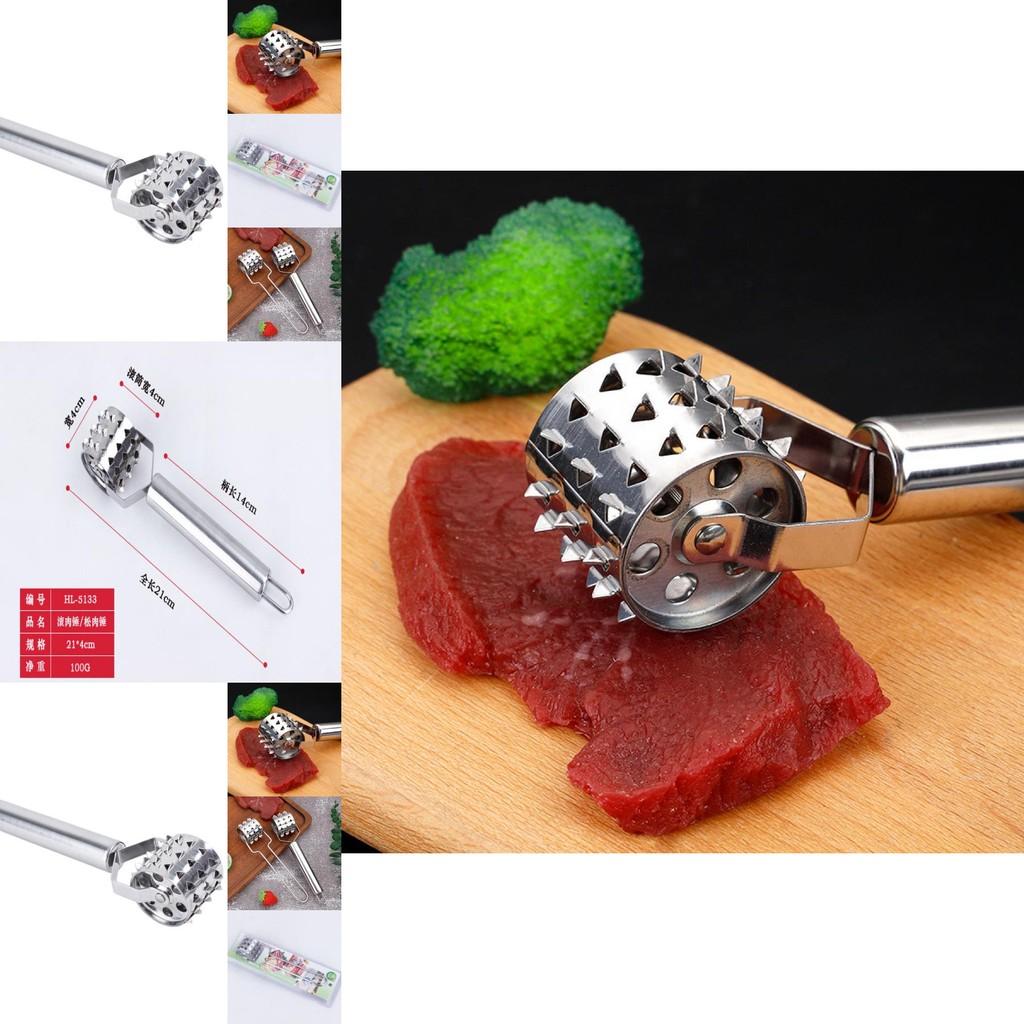 Premium Stainless Steel Meat Tenderizer Hammer For Juicy Steak And Pork Chops