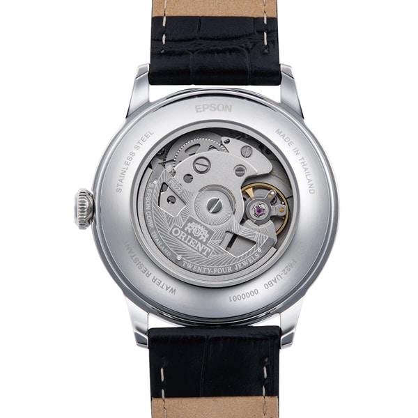 ORIENT Men's TRN-AP0101B (Classic Bambino Men's Leather) Round Watch Black Stainless Steel