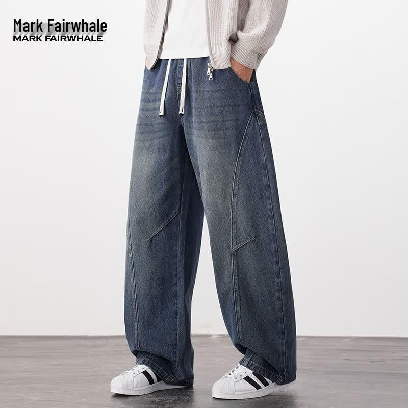 MARK FAIRWHALE Men s Summer Relaxed Fit Jeans 3XL