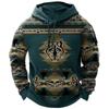 Spring Autumn Men Clothes Casual Hooded Sweatshirt Men Fashion 3D Digital Print Pullover Hoodies