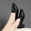 Summer summer new Chinese women's shoes single shoes women's soft-soled thick-heeled casual work shoes
