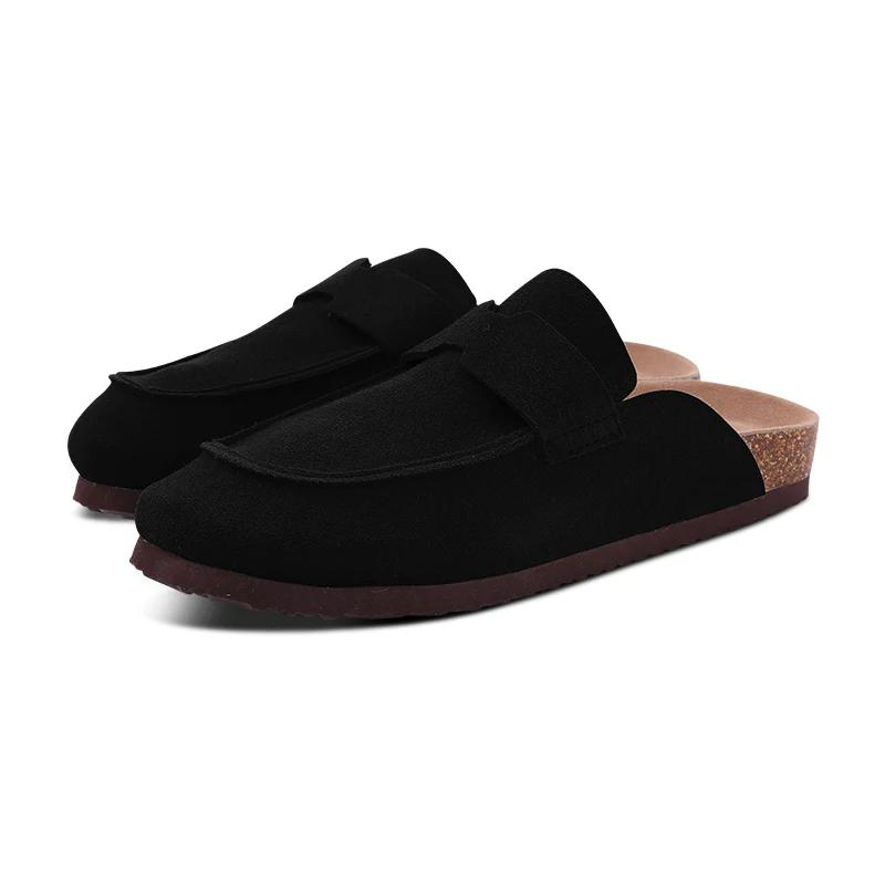 Fashion Crestar Women Clogs Slippers Classic Fashion Cork Suede Mules Antislip Slippers Fashion Outside Shoes With Arch Support