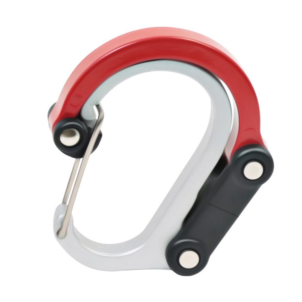 Carabiner Buckle Clip Multifunctional Keychain D Shape Buckle Clip Aluminum Alloy Outdoor Carabiner Clip Swivel Hooks