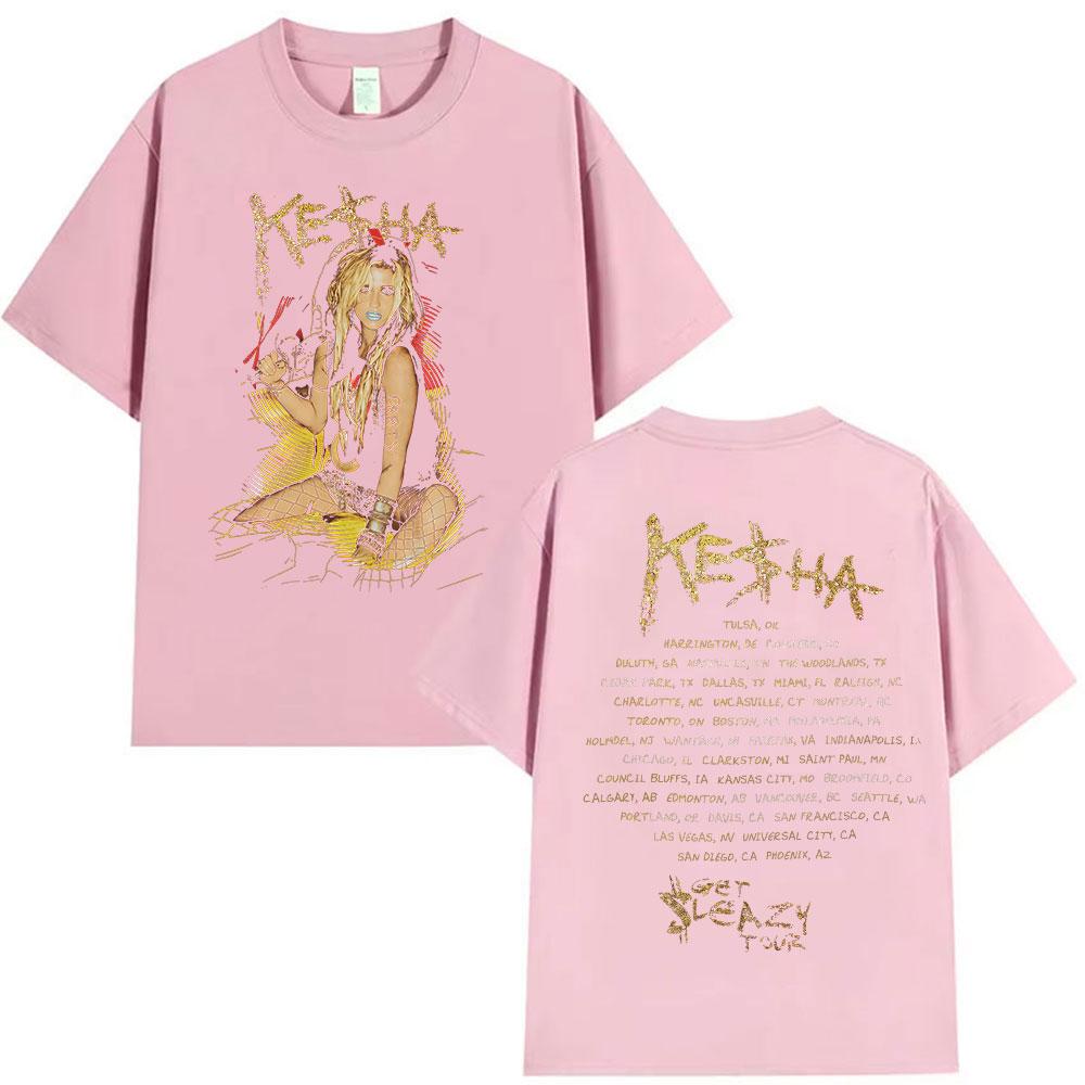 90s Vintage Kesha Album Graphic T Shirt Unisex Women High Quality Fashion Cotton Tshirts Aesthetic Clothing Short Sleeve Tshirt