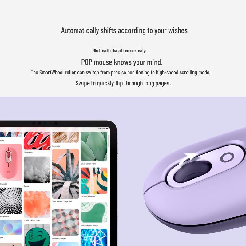 Logitech POP MOUSE Wireless Bluetooth Silent Mouse