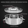 Stainless Steel Flan Mold Pan 304 Stainless Steel with Secure Seal Lock and Lid For Baking Quiche Pie Cake Kitchen Tool