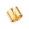 European and American Minimalist Gold Wide Band Ring - Hip Hop Statement Fashion Ring