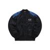 Marcelo Burlon Collaboration Logo Patch Embroidered Loose Warm Sports Pilot Cotton Jacket Men Jackets Deep-Black T11M148905F-BK