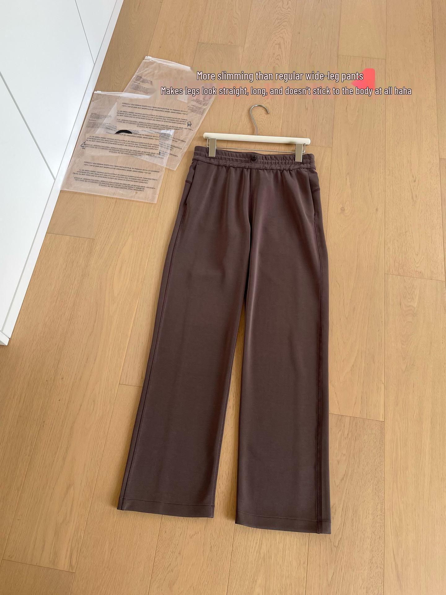 

Lulu Lulu High-Waisted Softstreme Drawstring Straight-Leg Women s Trousers Size 4