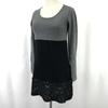 INTERPLANET Long Sleeve Knit Dress Women’s M Black Gray Sequins Made In Japan(USED)