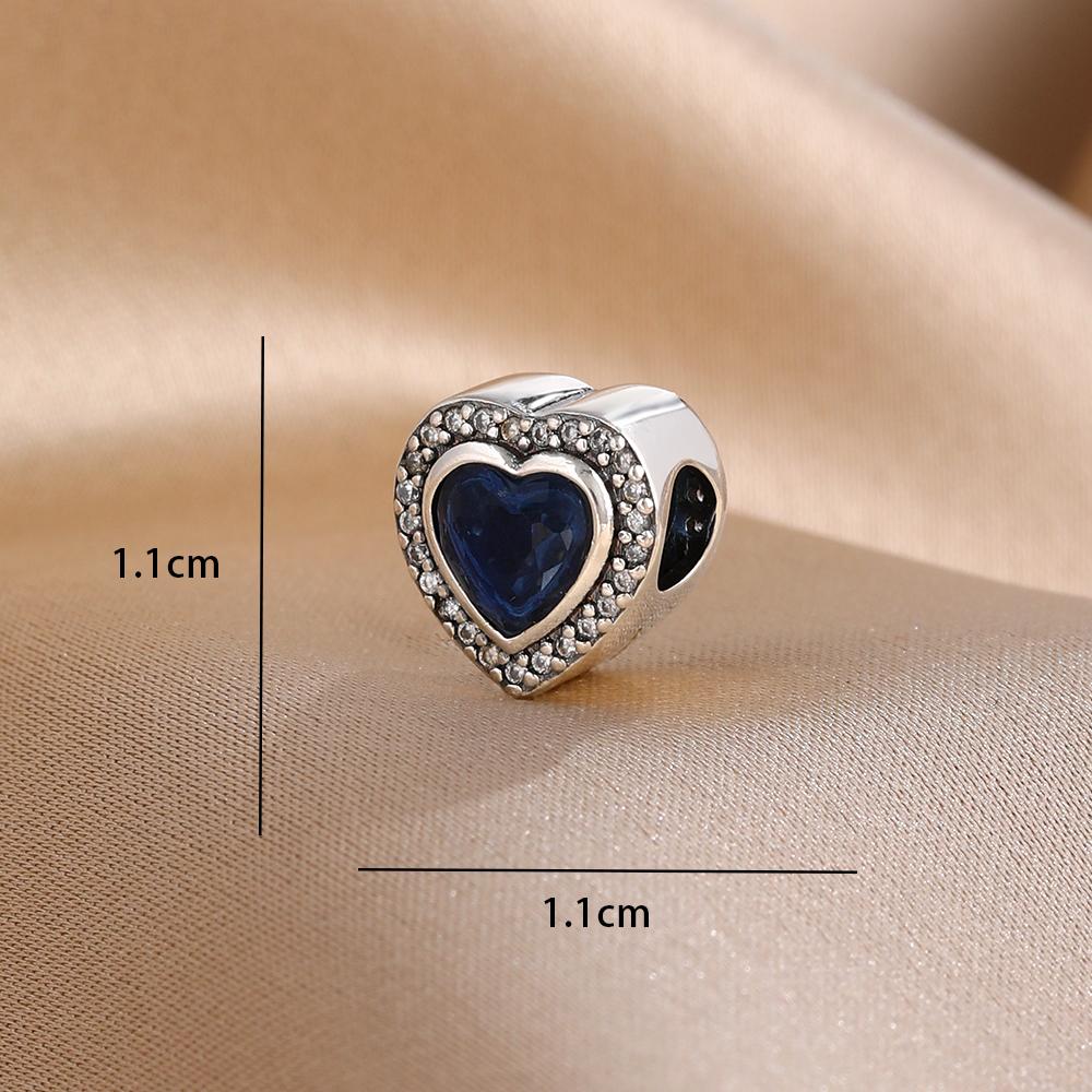 Blue 925 Silver Dolphin Octopus Turtle Swallow Pendant Bead, Suitable for European Bracelet DIY Women's Jewelry Accessories