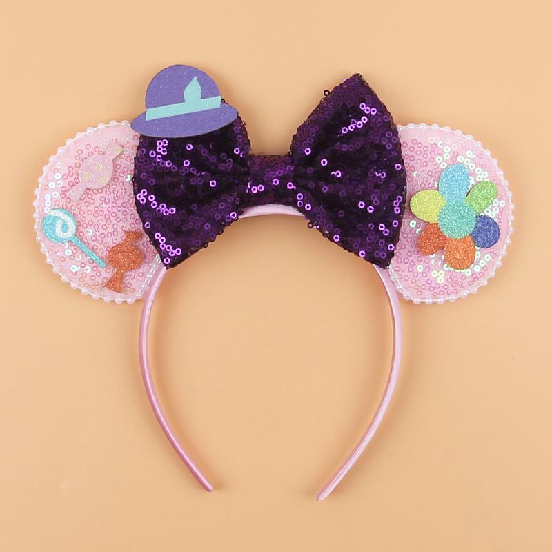 Nieuwste Mickey Mouse Oren Hoofdband Kid Adult Festival Party Pailletten Strik Haarband Vrouwen Baby Girl Party Haar Accessoires