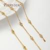 1 Meter 18K Gold Plated Brass Chain Necklaces Making Accessories,Decorative Chain For Jewellery,DIY Jewelry Chains Fittings